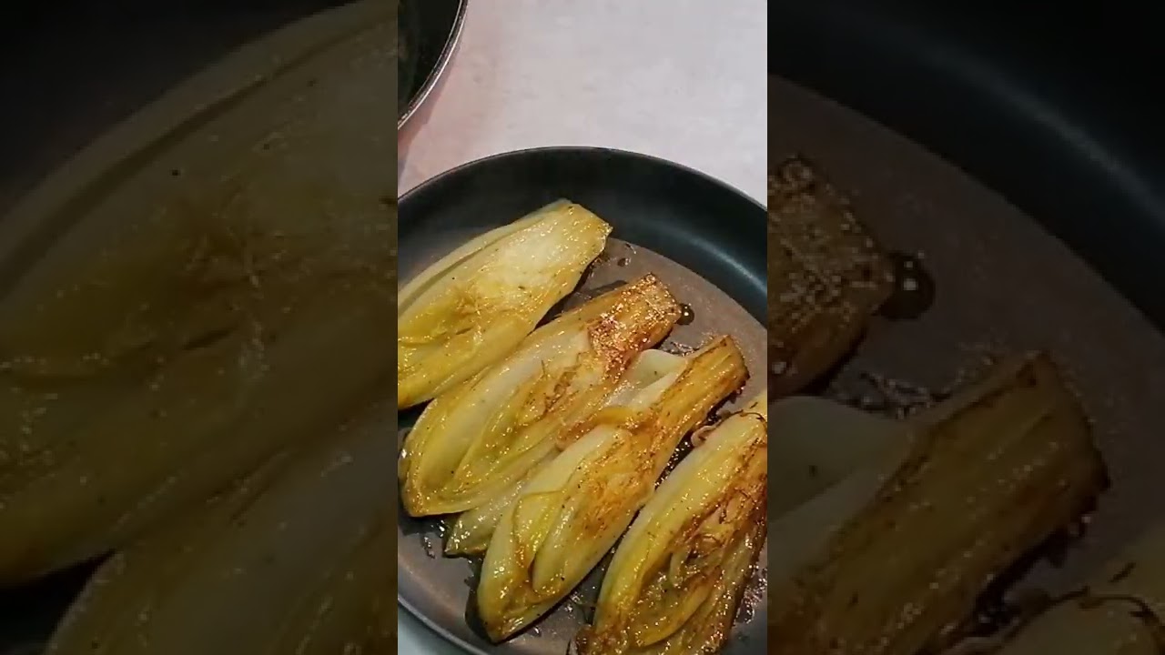 Délicieuses Endives Cuit sur la poêle 😋la recette sur ma chaîne YouTube 🥰