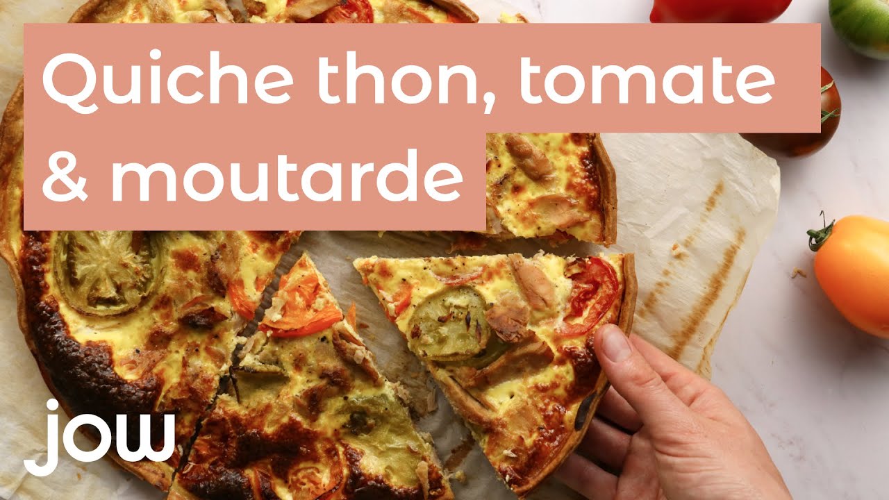 Recette de la quiche thon, tomate & moutarde