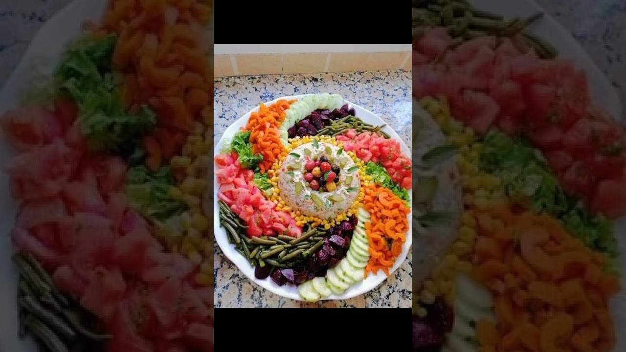 les simple décorations de la salade