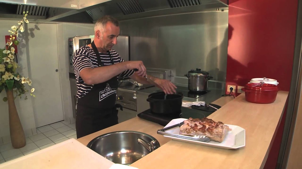Rôti de porc moelleux en cocotte