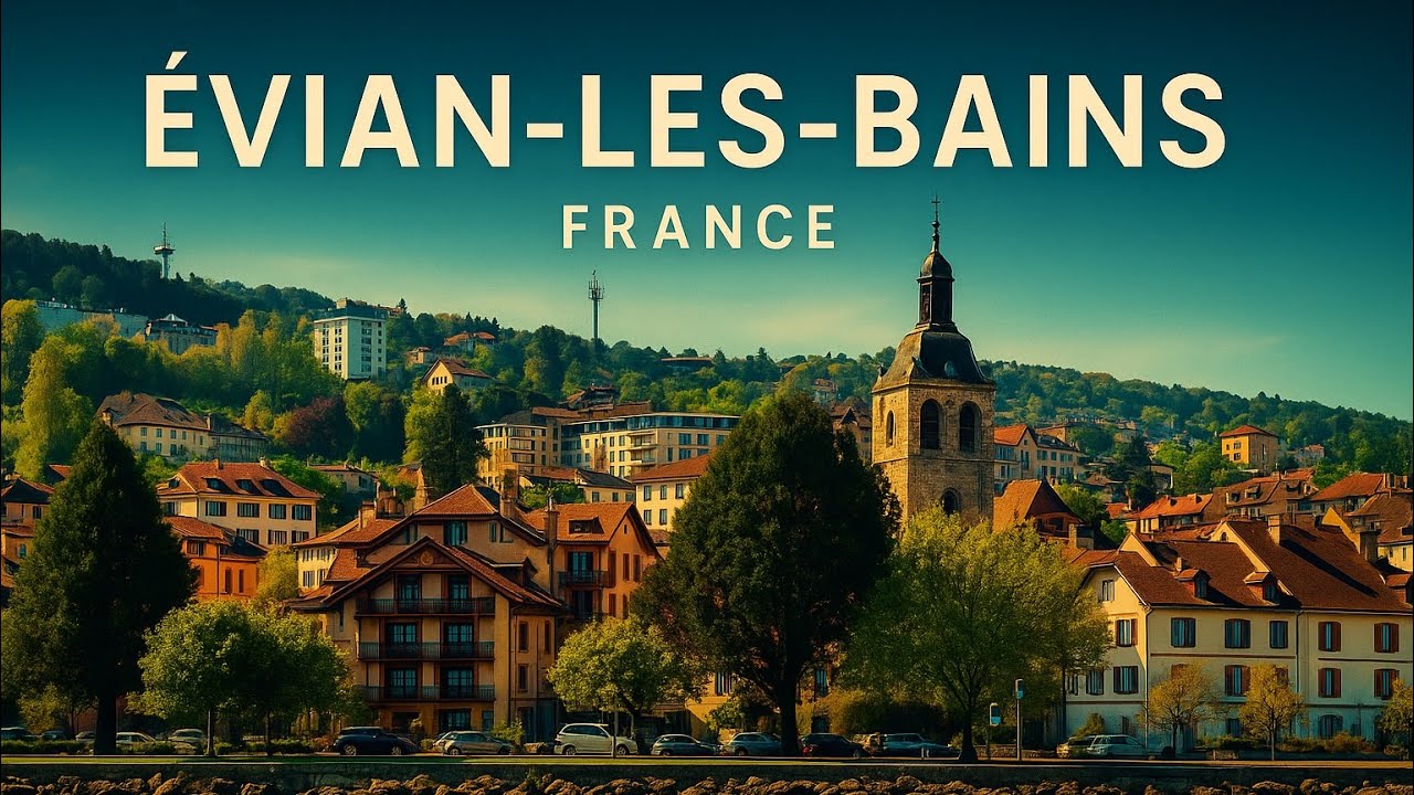 Evian Water, Alps, and Relaxation: A Tour of Évian-les-Bains 🇫🇷Walking Tour 🇫🇷France