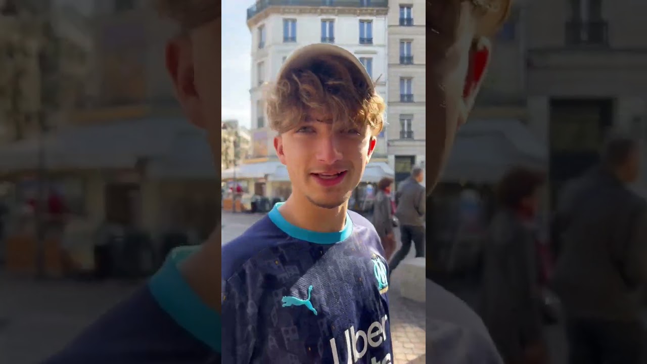 Mettre un maillot de Marseille à Paris 😳 #shorts