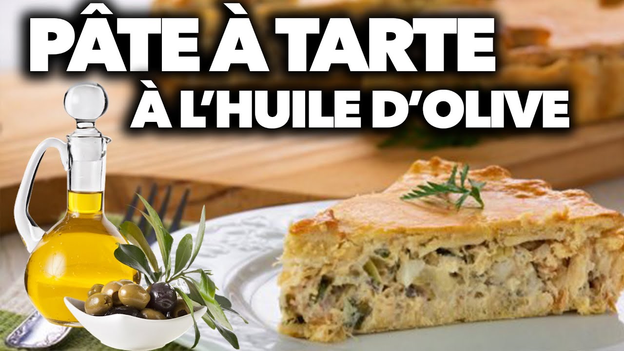 Pâte brisée à l'huile d'olive en 5 MINUTES ! ( pâte à tarte sans beurre )