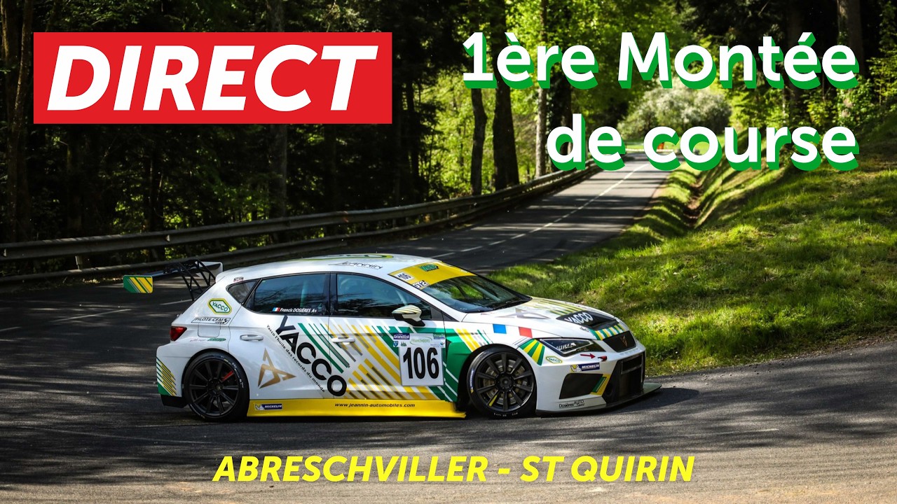 #Direct : 1ère Montée de course de la 54ème Course de Côte d'Abreschviller-St Quirin