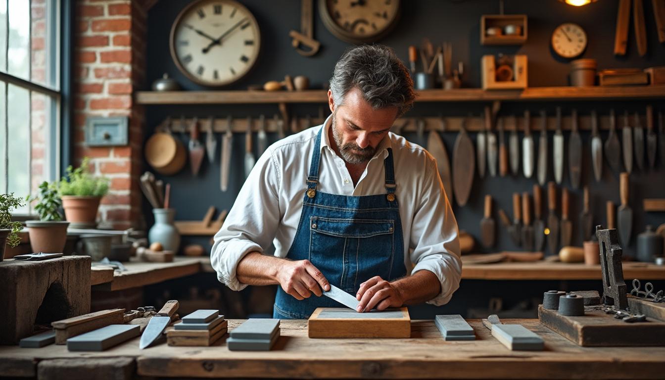 découvrez frédéric calviac, l'affûteur de baraqueville, qui redonne un nouveau souffle tranchant aux outils avec son savoir-faire unique et passionné.