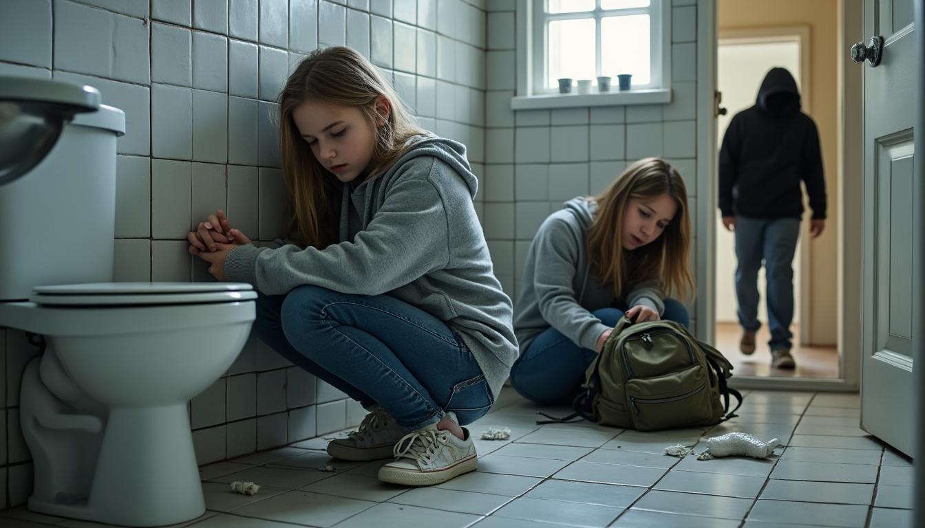 homejacking inquiétant : deux adolescentes enfermées dans des toilettes, des milliers d'euros volés, un suspect toujours en fuite. découvrez les détails de cette affaire alarmante.