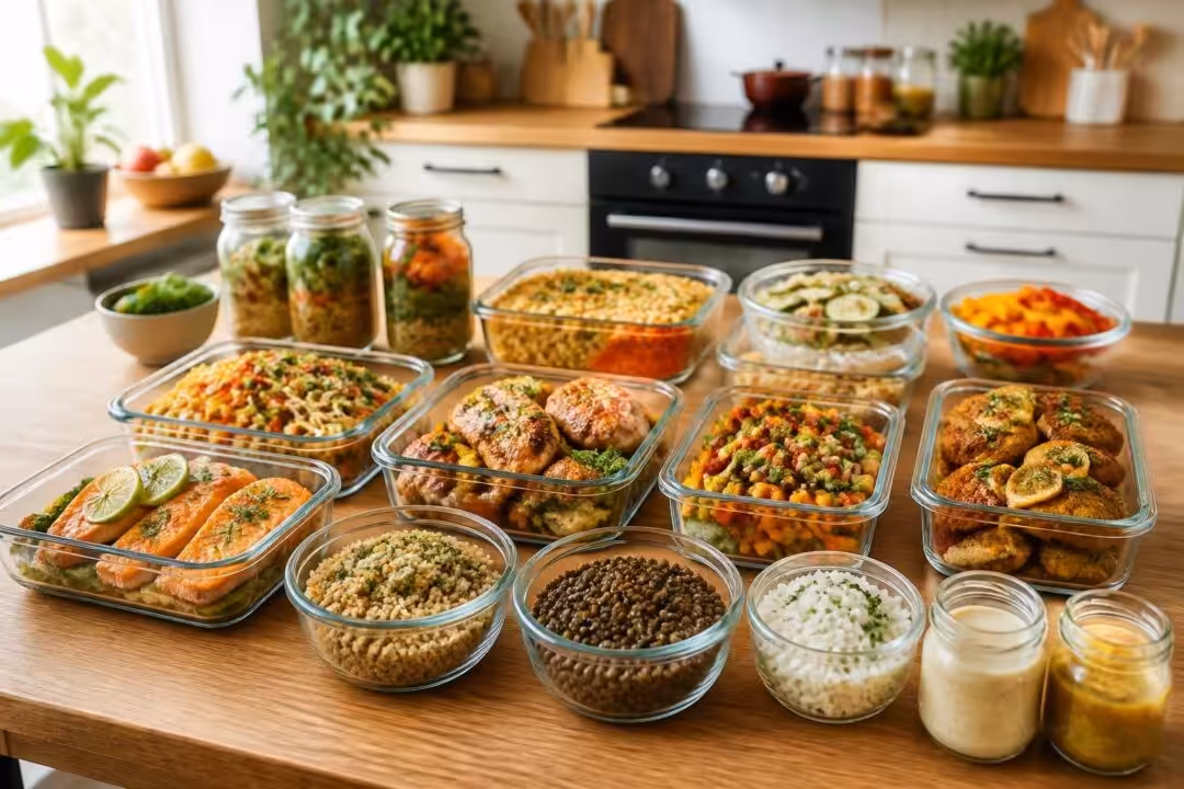 découvrez un menu de batch cooking simple et équilibré pour préparer une semaine de repas savoureux en famille, gagnant du temps et favorisant une alimentation saine.