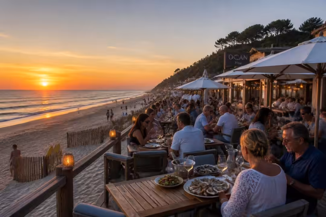 découvrez les meilleurs restaurants à lacanau pour savourer des plats délicieux en bord de plage, dans un cadre idyllique entre mer et sable fin.